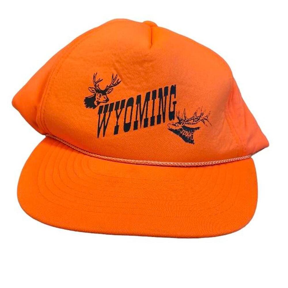 90s orange Wyoming trucker hinting